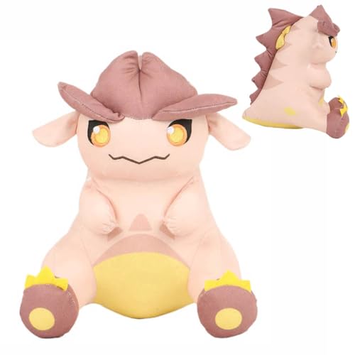 Gen Shin Impact Drache Plush Genshin Natlan Dragon Figur Niedlich Plüschpuppe Gras Felsen Wasser Drachen Party Deko, 22-30cm (Hellbraun) von JUSONGKWCP