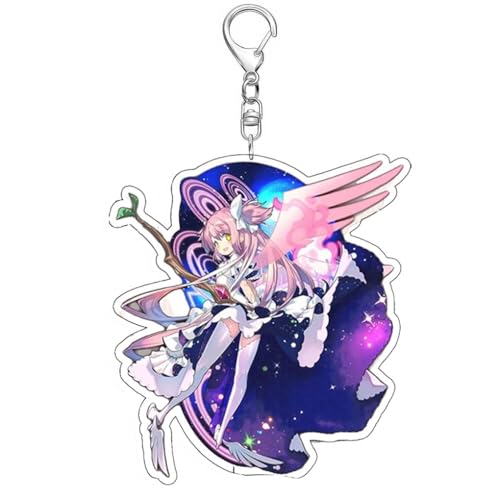 Magi Madoka Magica Schlüsselanhänger Anime Figur Kaname Madoka Cosplay Zubehör Schlüsselbund Madoka Magica Acryl Anhänger Keychain (Mehrfarbig-1) von JUSONGKWCP