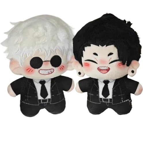 Pack of 2 JJKS Plüschtiere Anime JJKS Figur SatoruGojo GetoSuguru Plush Toys Niedlich Plüschpuppe 10Cm Geburtstagsdeko Doll von JUSONGKWCP