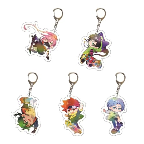 Pack of 5 SK8 The Infinitys Schlüsselanhänger Anime Figur Cosplay Accessories SK8 The Infinitys Acryl Anhänger Keychain Collections von JUSONGKWCP