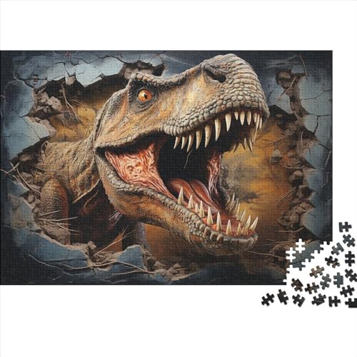 300 Stück Puzzles Für Erwachsene Teenager 3D-Dinosaurierier Stress Abbauen Familien-Puzzlespiel Mit Poster in Voller Größe 300-teiliges Puzzle Lernspiel Geschenk 300pcs (40x28cm) von JUXINGABC