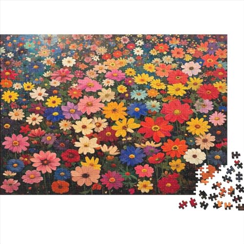 300 Teile Hölzern Puzzle - Blumen - 300 Teile Puzzle Für Erwachsene Ab 14 Jahren 300pcs (40x28cm) von JUXINGABC