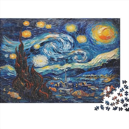 500 Teile Hölzern Puzzle - Sternenmeer - 500 Teile Puzzle Für Erwachsene Ab 14 Jahren 500pcs (52x38cm) von JUXINGABC