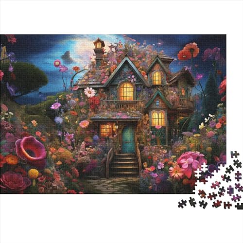 Anime Scenes, Blumen and Houses 300 Teile Hölzern Puzzle 300pcs (40x28cm) von JUXINGABC