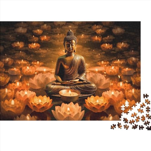 Buddha-Figur 1000 Teile Hölzern Puzzle 1000pcs (75x50cm) von JUXINGABC