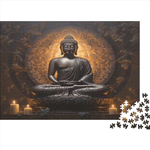 Buddha1000 Teile, Impossible Woody Puzzle,Geschicklichkeitsspiel Für Die Ganze Familie, Erwachsenenpuzzle Ab 14 Jahren Puzzel 1000pcs (75x50cm) von JUXINGABC
