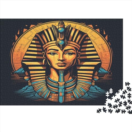 Egyptian Pharao 300 Stück Puzzles Für Erwachsene Teenager Stress Abbauen Familien-Puzzlespiel Mit Poster in 300-teiliges Puzzle Lernspiel Spielzeug Geschenk Puzzel 300pcs (40x28cm) von JUXINGABC