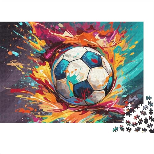 Fußball 500 Teile Hölzern Puzzle 500pcs (52x38cm) von JUXINGABC