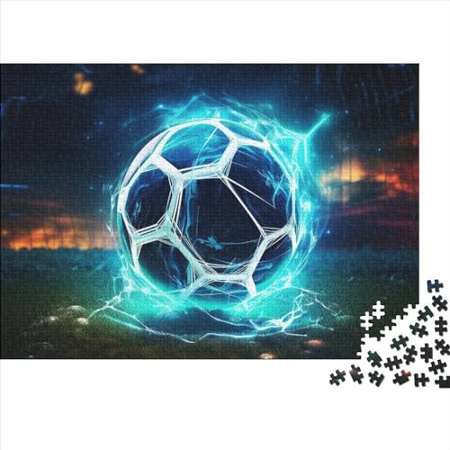 Fußball - Sports 500 Teile, Impossible Woody Puzzle,Geschicklichkeitsspiel Für Die Ganze Familie, Erwachsenenpuzzle Ab 14 Jahren Puzzel 500pcs (52x38cm) von JUXINGABC