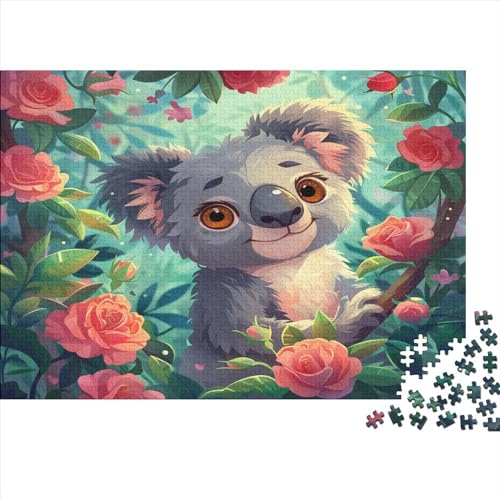 Hölzern Puzzle 500 Teile Koala - Farbenfrohes Puzzle Für Erwachsene in Bewährter Qualität () 500pcs (52x38cm) von JUXINGABC