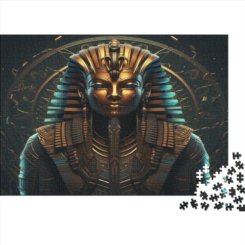 Hölzern Puzzle Egyptian Pharao 300 Piece Puzzle for Adults, Puzzle with 300pcs (40x28cm) von JUXINGABC