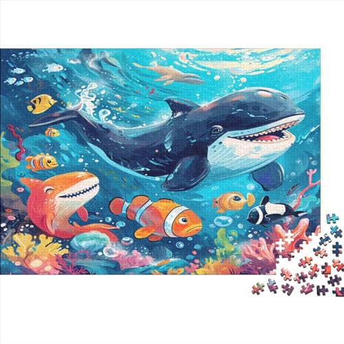 Ozean Deep 300 Teile, Impossible Woody Puzzle,Geschicklichkeitsspiel Für Die Ganze Familie, Erwachsenenpuzzle Ab 14 Jahren Puzzel 300pcs (40x28cm) von JUXINGABC