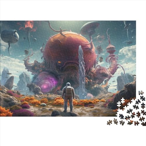 Puzzle 1000 Teile, Astronaut, Planet Collection, Geschicklichkeitsspiel Für Die Ganze Familie, Erwachsenenpuzzle Ab 14 Jahren - Holzpuzzle 1000pcs (75x50cm) von JUXINGABC