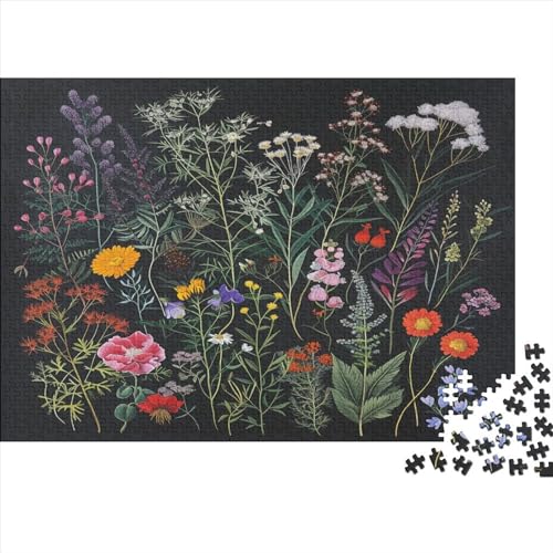 Puzzle 1000 Teile, Blumen Collection, Geschicklichkeitsspiel Für Die Ganze Familie, Erwachsenenpuzzle Ab 14 Jahren - Holzpuzzle 1000pcs (75x50cm) von JUXINGABC