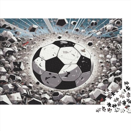 Puzzle 1000 Teile,Puzzle Erwachsene, Impossible Puzzle, Geschicklichkeitsspiel Für Die Ganze Familie,Puzzle Farbenfrohes Legespiel - Fußball .Home Dekoration Puzzle 1000pcs (75x50cm) von JUXINGABC