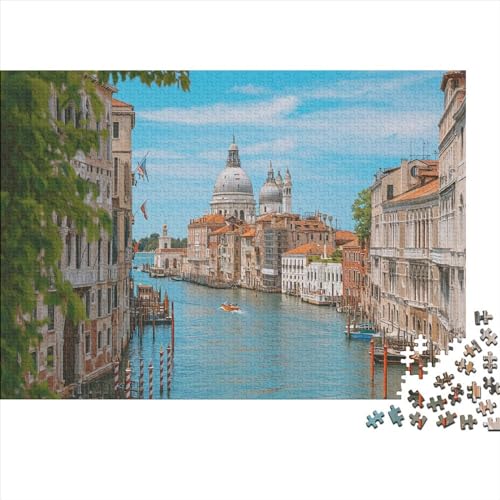 Puzzle 1000 Teile,Puzzle Erwachsene, Impossible Puzzle, Geschicklichkeitsspiel Für Die Ganze Familie,Puzzle Farbenfrohes Legespiel - Venedig, Italien.Home Dekoration Puzzle 1000pcs (75x50cm) von JUXINGABC