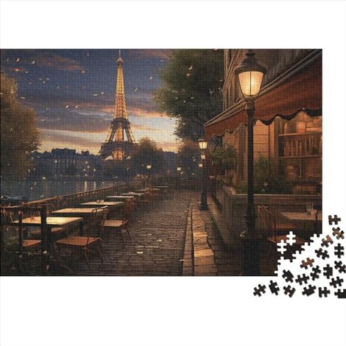 Puzzle 1000 Teile - Abend in Paris - Puzzle Für Erwachsene, [Exklusiv] 1000pcs (75x50cm) von JUXINGABC