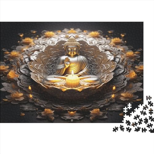 Puzzle 1000 Teile - Buddha- Puzzle Für Erwachsene, [Exklusiv] 1000pcs (75x50cm) - Holzpuzzle von JUXINGABC