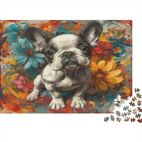 Puzzle 300 Teile - Cute Hund - Puzzle Für Erwachsene, [Exklusiv] 300pcs (40x28cm) - Holzpuzzle von JUXINGABC