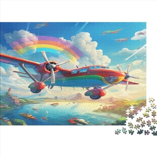 Puzzle 500 Teile,Puzzle Erwachsene, Impossible Puzzle, Geschicklichkeitsspiel Für Die Ganze Familie,Puzzle Farbenfrohes Legespiel - Flugzeugthema.Home Dekoration Puzzle 500pcs (52x38cm) von JUXINGABC