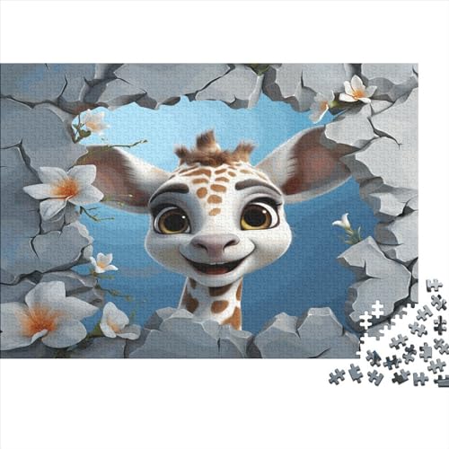 Puzzle 500 Teile -, Giraffe 3 - Puzzle Für Erwachsene, Sonderedition [Exklusiv] 500pcs (52x38cm) von JUXINGABC