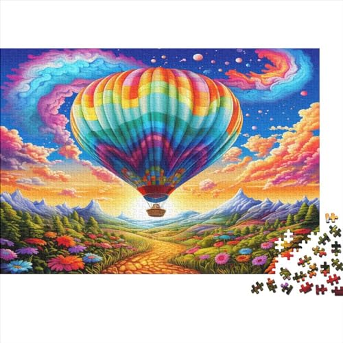 Woody Puzzle 1000 Teile – Puzzle Für Erwachsene – Flying Balloons Bunt Painting 1000pcs (75x50cm) von JUXINGABC