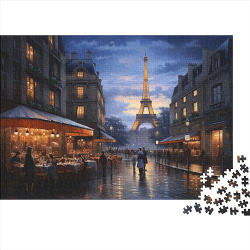 Woody Puzzle 300 Teile – Puzzle Für Erwachsene – Abend in Paris 300pcs (40x28cm) von JUXINGABC