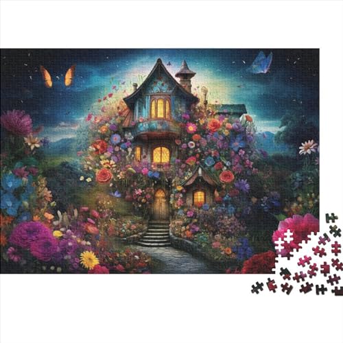 Woody Puzzle 300 Teile – Puzzle Für Erwachsene – Anime Scenes, Blumen and Houses 300pcs (40x28cm) von JUXINGABC