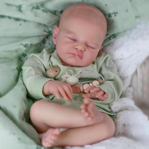 JUYOUYI Reborn Baby Puppen, 18 Zoll realistische Baby Puppe weichen Stoff Körper, Neugeborenes Baby Puppe Geschenk für Kinder ab 3 Jahren von JUYOUYI