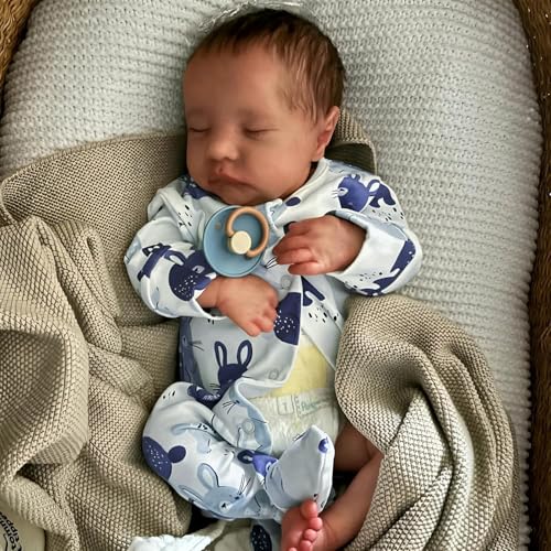 JUYOUYI Lifelike Reborn Baby Puppen, 18 Zoll realistische Baby-Puppe mit vollem Vinyl Körper Real Life Baby Puppe für Kinder ab 3 Jahren von JUYOUYI