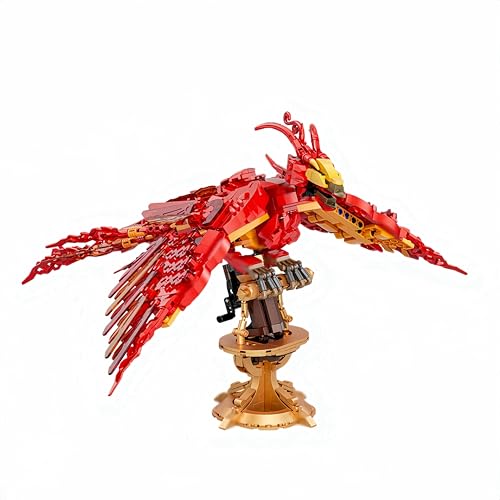 JVAVNE Harry Magische Welt Petter Phoenix Klemmbausteine Set, 938 Teile Magische Tier Kreatur Hedwigg Bausteine Bausatz, MOC Vogel kompatibles Modell Spielzeug für Erwachsene Kinder, Dekor Geschenk von JVAVNE