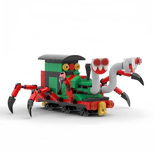 JVAVNE Choo Choo Charles Horror Spinnenzug Bausteine ​​Set 190 Teile, Charles Zug Klemmbausteine ​​Modell Spielzeug, Sammlerstück Verfolgungsjagd Bausatz Spielzeug für Erwachsene Jugendliche von JVAVNE