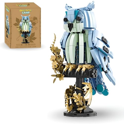JVAVNE Eule Bausteine Spielzeug Set, Kreative Eulen Schreibtischlampe Bausteine, Eule Klemmbausteine Kit, Magische Tier Bausatz Spielzeug, Geschenke für Erwachsene und Kinder, 545 Teile JVAVNE Eule Bausteine Spielzeug Set, Kreative Eulen Schreibtischlampe Bausteine, Eule Klemmbausteine Kit, Magische Tier Bausatz Spielzeug, Geschenke für Erwachsene und Kinder, 545 Teile von JVAVNE