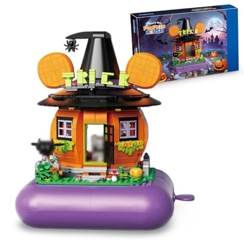 JVAVNE Halloween Magisches Kürbishaus Bausteine, Magisches Kürbishaus Klemmbausteine, Halloween Weihnachts Kürbishaus Party Modell Bausatz Geschenk, Geschenk für Erwachsene und Kinder, 1300 Teile JVAVNE Halloween Magisches Kürbishaus Bausteine, Magisches Kürbishaus Klemmbausteine, Halloween Weihnachts Kürbishaus Party Modell Bausatz Geschenk, Geschenk für Erwachsene und Kinder, 1300 Teile von JVAVNE