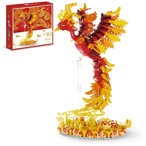 JVAVNE Harry Magische Welt Flammen Phoenix Bausteine Bausatz, 1071 Teile Mini Magische Tier Klemmbausteine Set, MOC Vogel Modell Spielzeug, Geschenk for Erwachsene und Kinder JVAVNE Harry Magische Welt Flammen Phoenix Bausteine Bausatz, 1071 Teile Mini Magische Tier Klemmbausteine Set, MOC Vogel Modell Spielzeug, Geschenk for Erwachsene und Kinder von JVAVNE
