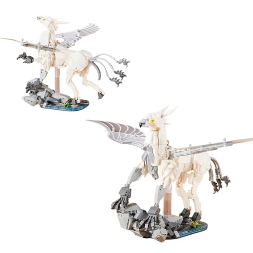 JVAVNE Harry Magische Welt Tier Petter Klemmbausteine Set, 698 Teile Hippogriff Magischer Kreatur Bausteine Bausatz, Eagle und Pferd Kompatibel Modell Spielzeug Geschenk Dekor für Erwachsene Kinder von JVAVNE