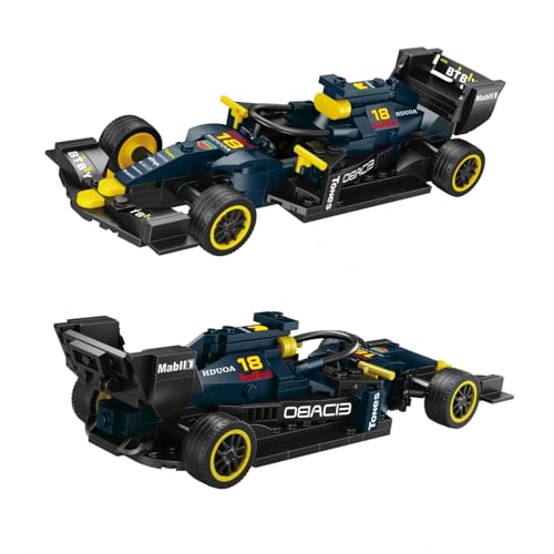 JVAVNE MOC Rennwagen Bausteine(226 Teile), F1 Rennwagen Klemmbausteine für Erwachsene, F1 Sportwagen Bausteine Sammlung, Geschenke für Kinder und Erwachsene von JVAVNE