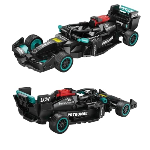 JVAVNE MOC Rennwagen Bausteine(236 Teile), F1 Rennwagen Klemmbausteine für Erwachsene, F1 Sportwagen Bausteine ​​Sammlung, Geschenke für Kinder und Erwachsene von JVAVNE