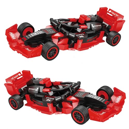 JVAVNE MOC Rennwagen Bausteine, F1 Rennwagen Klemmbausteine für Erwachsene, F1 Sportwagen Bausteine Sammlung, Geschenke für Kinder und Erwachsene (236 Teile) von JVAVNE