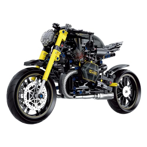 JVAVNE Motorrad Bausteine Set, 1:8 Simulation Motorrad, Bausatz Supermotorrad Spielzeug für Erwachsene Kinder, Sammlerstück Motorrad Klemmbausteine Skala Modell Bausatz Geschenk Dekor, 618 Stück JVAVNE Motorrad Bausteine Set, 1:8 Simulation Motorrad, Bausatz Supermotorrad Spielzeug für Erwachsene Kinder, Sammlerstück Motorrad Klemmbausteine Skala Modell Bausatz Geschenk Dekor, 618 Stück von JVAVNE