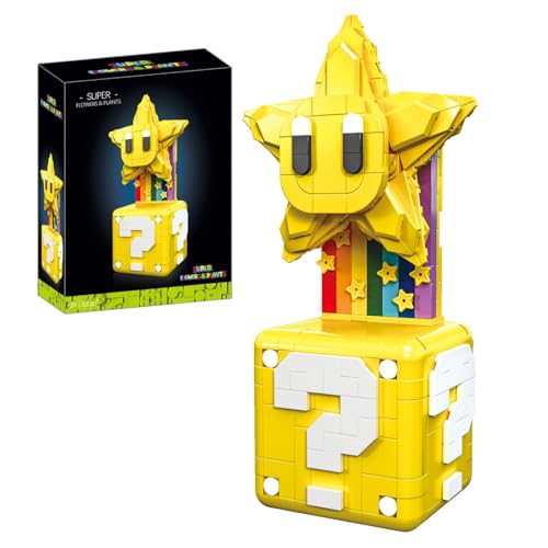 JVAVNE Super Star Bausteine Set, 518 Teile Star Klemmbausteine Modell Kit, MOC Super Mari Spiel Bausatz Spielzeug, Geschenk für Erwachsene Kinder Fans JVAVNE Super Star Bausteine Set, 518 Teile Star Klemmbausteine Modell Kit, MOC Super Mari Spiel Bausatz Spielzeug, Geschenk für Erwachsene Kinder Fans von JVAVNE