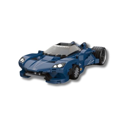 JVAVNE Supersportwagen Bausteine Set, Rennwagen Spielzeug-Klemmbausteine Bausatz, Supercar Sportwagen Modellbau Spielzeug für Erwachsene, Jungen und Mädchen, Geschenke Dekoration, 294 Stücke, Blau von JVAVNE