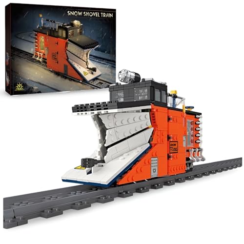JVAVNE Technik Eisenbahn Bausteine, 945 Teile Schneeschaufel Eisenbahn Klemmbausteine, STEM City Baufahrzeug Modell Bausatz Spielzeug, Geschenk für Erwachsene und Kinder JVAVNE Technik Eisenbahn Bausteine, 945 Teile Schneeschaufel Eisenbahn Klemmbausteine, STEM City Baufahrzeug Modell Bausatz Spielzeug, Geschenk für Erwachsene und Kinder von JVAVNE