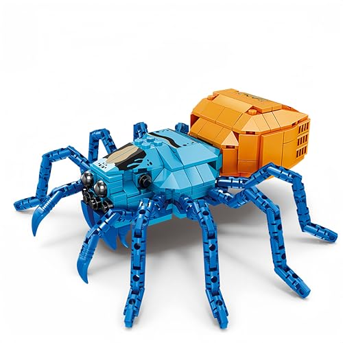 JVAVNE Tier Bausteine Set, Spinne Bausteine Bausatz für Erwachsene Jugendliche, Simulation Tiere Insekten Baumodell Klemmbausteine Spielzeug Set, Kreative Heim Büro Horror Thematische Dekor 284Teile von JVAVNE