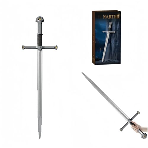 Narsil Sword Bausteine Set, 521Teile King Sword Klemmbausteine Mittelalterliche Waffe Modell, Narthil Lord of Magie Rlngs Film Spielzeug Geschenk für Erwachsene Jugendliche, Cosplay Requisiten Dekor von JVAVNE