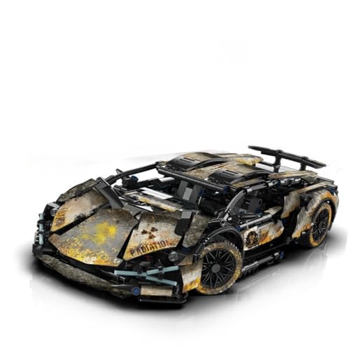 Technik Rennwagen Bausteine Set mit Display Box, Lambo 1:14 MOC Sportwagen Baukasten 1314PCS, Sammlerstück Super Auto Sportwagen Konstruktionsspielzeug für Kinder Erwachsene Haus Büro Dekoration von JVAVNE