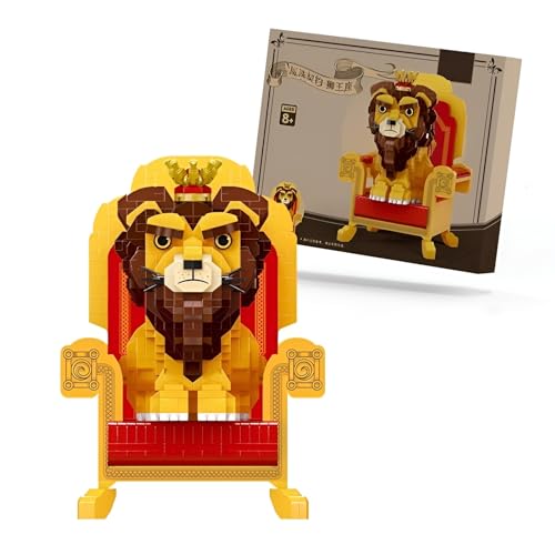 Tier Bausteine Spielzeug, 1607 Teile Löwenthron Klemmbausteine Kit für Erwachsene, Sammel Tier Bausatz Modell Spielzeug, Geschenke für Jungen und Mädchen Tier Bausteine Spielzeug, 1607 Teile Löwenthron Klemmbausteine Kit für Erwachsene, Sammel Tier Bausatz Modell Spielzeug, Geschenke für Jungen und Mädchen von JVAVNE