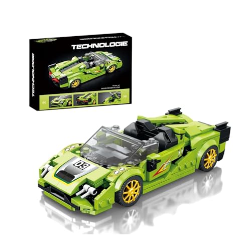 VizBrou Rennwagen Speed Champion Bausteine Set, 1:24 Lamborghini FKP 37 Sportwagen Klemmbausteine Modell Kit, 363 Teile Kompatibel mit LEG Superauto Bausatz Spielzeug Geschenk für Erwachsene Kinder von JVAVNE