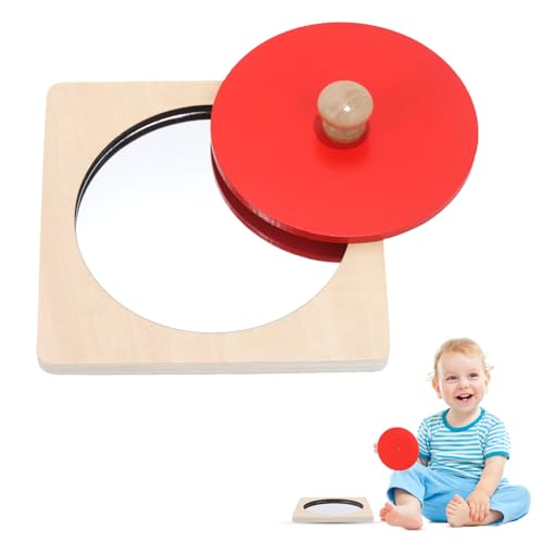 JVBAJV Montessori-Spiegel Lustiges Spiegelspielzeug Sensorisches Spielzeug Interaktive Spiegel für Kinder Bauchzeitspiegel Baby-Geschenkideen Baby Spiegel Spielzeug Für Baby-Kleinkind-Vorschule von JVBAJV