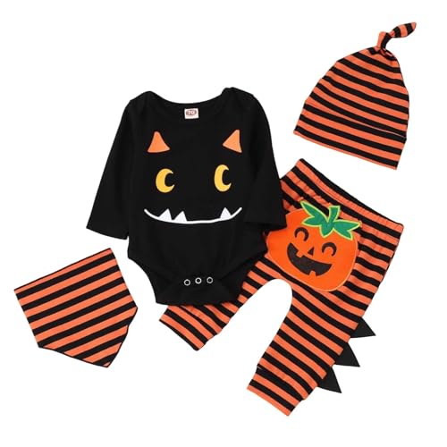 JVHYANFUL Baby Halloween K체rbiskost체m, Kleidung Jungen M채dchen Pumpkin Body Overall Top Outfit Kost체m Strampler Bodysuit Jumpsuit Sets f체r Neugeborenes 0-24 Monate JVHYANFUL Baby Halloween K체rbiskost체m, Kleidung Jungen M채dchen Pumpkin Body Overall Top Outfit Kost체m Strampler Bodysuit Jumpsuit Sets f체r Neugeborenes 0-24 Monate von JVHYANFUL